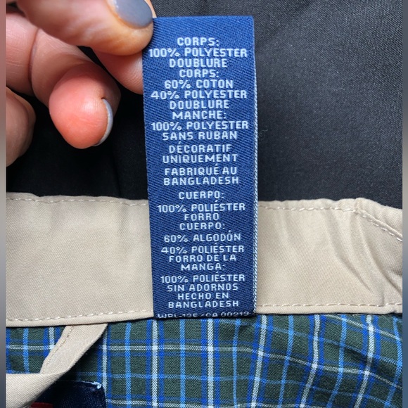 CHAPS RALPH LAUREN HARRINGTON JACKET, SIZE L, KHAKI COLOR, Perfect condi… - Picture 11 of 11